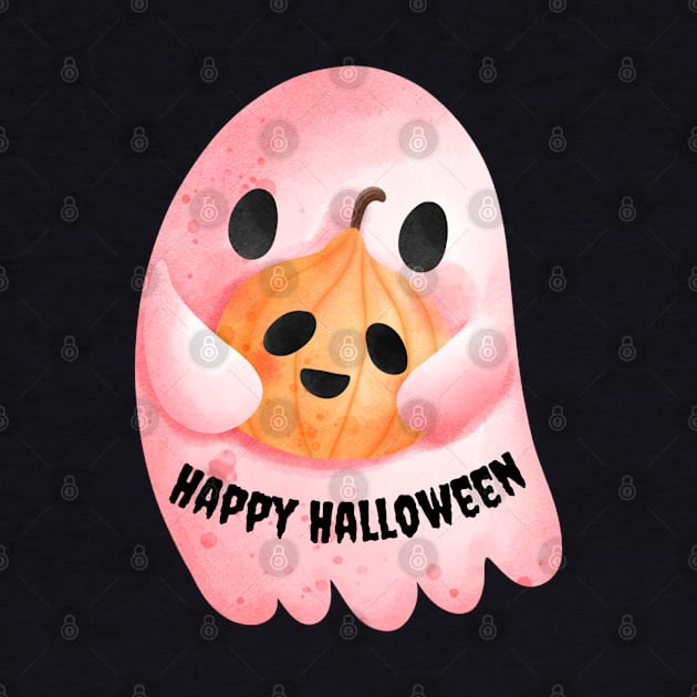 Cute Halloween Ghost Funny Autumn Vibes Halloween Thanksgiving and Fall Color Lovers by BellaPixel